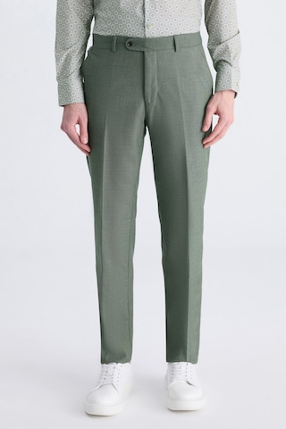 D's Damat Ds Damat Slim Fit Yeşil Armürlü Kumaş Pantolon 2hf03kv303200 401