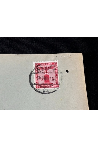 Deutsches Reich 1940 Yılında N Zi Dönemi 1döneminde Postadan Geçmiş Zarf 12 Pfennig Gama Haç Pullu