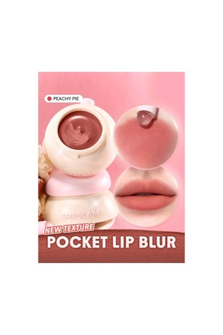 Sheglam Bounce Putty Pocket Lip Pot Mat Ruj - Peachy Pie Pembe