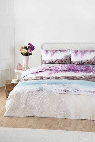 Özdilek Jacaranda Çift Kişilik Soft Life Saten Nevresim Takımı 42943 Lila