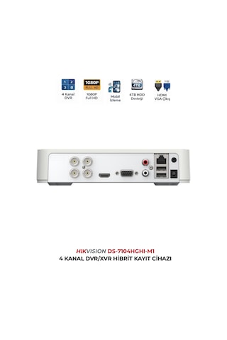 Ds-7104hghı-m1 4 Kanal Dvr Koaksiyel Ses Destekli