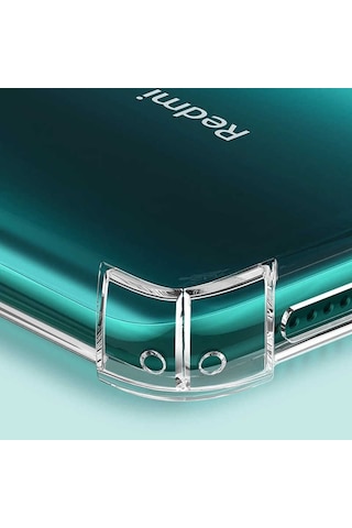 Kilifone - Redmi Note 8 Pro Uyumlu Kılıf Şeffaf Koruyucu Nitro Anti Shock Silikon - Renksiz - T10428