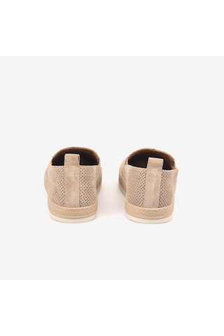 Kemal Tanca Andrea Giovanni Erkek Kauçuk Taban Süet Perfore Casual Loafer 5187 Bej
