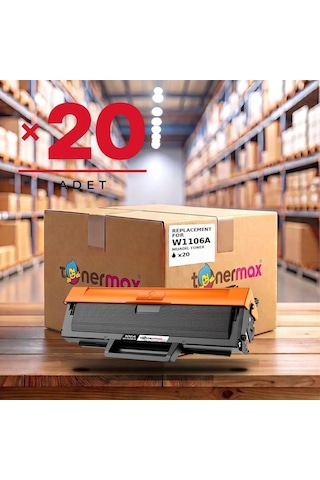 Hp Laser Mfp 135a Uyumlu Toner Çipli W1106a 20'li 1.000 Sayfa