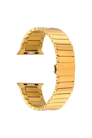 Watch Ultra 49mm Kordon Uyumlu Krd-79 Metal Strap Kayış Effx- Gümüş
