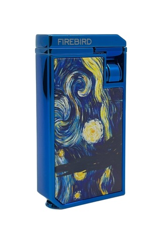 Firebird Starry Night Çift Torch Puro Çakmağı - Mavi Mavi