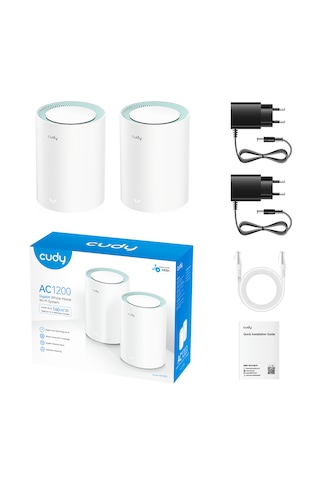 Cudy M1300 5/2.4ghz 867/300mbps,pptp/l2tp/openvpn/wireguard/ıpsecvpn,4dahili Anten,wi-fi Mesh Router 2 Adet