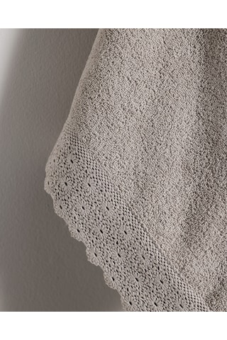 Madame Coco Analisa %100 Pamuk Yüz Havlusu - Koyu Bej - 50x70 Cm 8684427221976 Çok Renkli