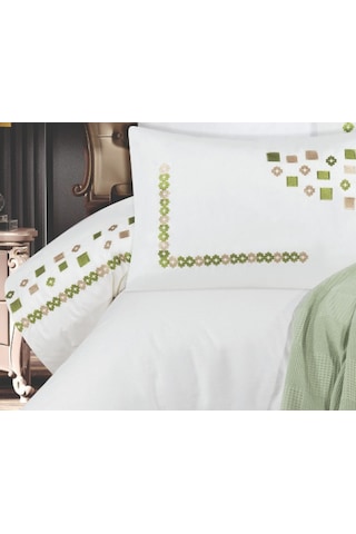 Goldroom Ahenk 7 Parça Pamuklu Pike Takımı. Mint Yeşili