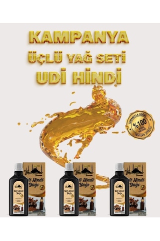 Saf Udi Hindi Yağı 3x100 Ml Soğuk Sıkım Doğal Yağ Katkısız Özel Üretim 300 ML Saf Udi Hindi Yağı 3x100 Ml Soğuk Sıkım Doğal Yağ Katkısız Özel Üretim 300 ML
