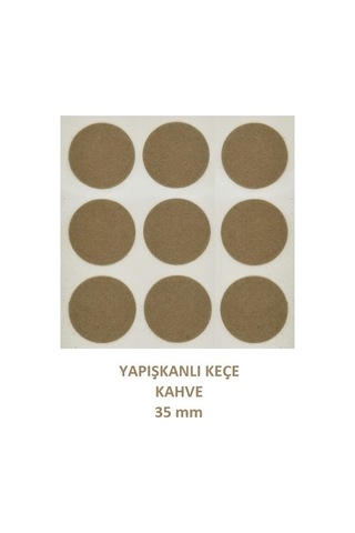 Zemin Koruyucu, Keçe Seti, Kahve, 8 Parça