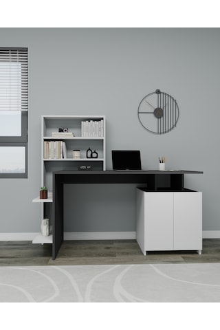 Arnetti Çalışma Masası Melis Bilgisayar Masası Antrasit - Beyaz