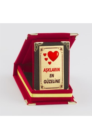 Aşkların - 283 - En - Csmo-tex - Güzeline Plaketi-kırmızı Çok Renkli