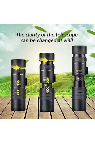 Monoküler Teleskop 30x30, Telefoto Zoom, Telefon Tripod Ve Tutucu İle Yüksek Güçlü Hd