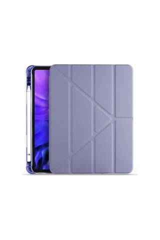 iPad Uyumlu Air 11inç M2 2024 Kılıf Kalem Bölmeli Trifolding Case A2902 A2903 A2904