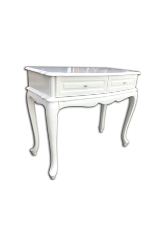 1448bng18012dresuar St Kayın Aslan Ayak Parlak Lake Beyaz Boya Renk 2çekmec Estetik Çizgi Beyaz