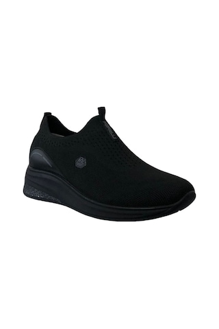 Forelli 30007-G Elvin Siyah Kadın Comfort Spor Ayakkabı Siyah