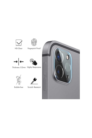 Apple Uyumlu iPad  Pro 11 / 12.9 2020 2021 Cam Kamera Lens Koruyucu