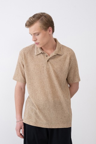 Bej Polo Yaka Tshirt Bej