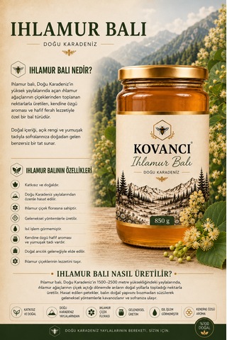 Ihlamur Balı 850 G -katkısız & Saf Lezzet,kovandan Sofralara
