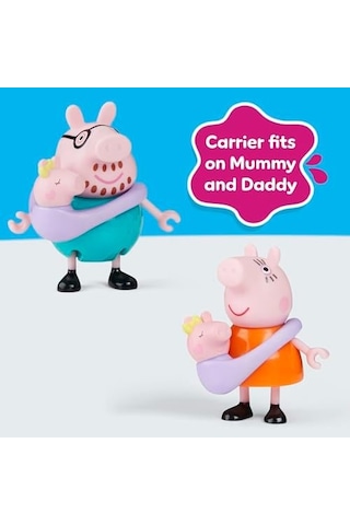 Peppa'nın 5 Kişilik Ailesi Ve Bebek Evie El Ele Tutuşabilen Hareketli Figürler 3 Yaş Ve Üzeri Kız Ve Erkek Çocuklar İçin Okul Öncesi Oyuncak