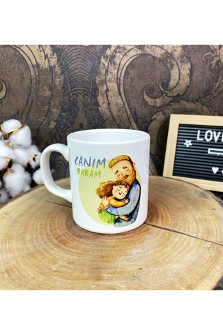 Giftmoda Canım Babam Tasarımlı Kupa Bardak Sku: Smg8690010566706 Acı Kahve