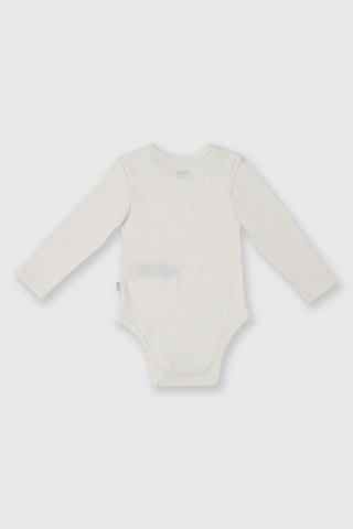 Panço Kız Bebek Uzun Kollu Ekru Body Krem 2421GN03002