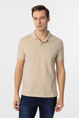 Süvari Bej Slim Fit Düz Polo Yaka Tişört