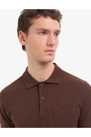 Pierre Cardin Erkek Koyu Kahverengi Tişört Basic 50325290-vr084