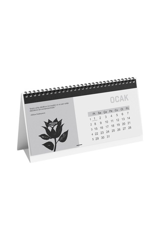 Çiçek Temalı Poster Masaüstü Takvimi-2217
