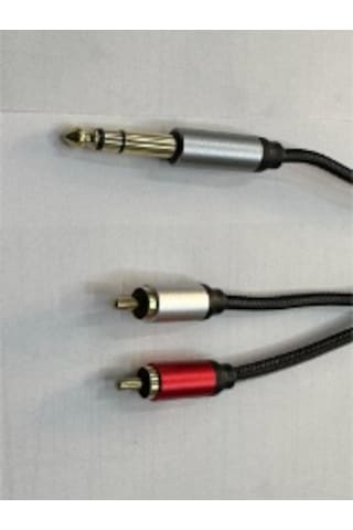 Çivi Jack Rca Kablo 6.3 Mm 2 Rca Kablo Rca Amfi Kablosu
