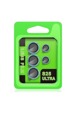 Mey İthalat Samsung Galaxy Uyumlu S25 Ultra Raze Metal Kamera Lens - Mavi