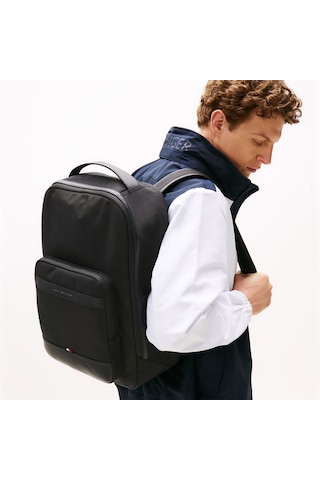 Tommy Hilfiger Erkek Sırt Çanta Am0am135550gj Siyah