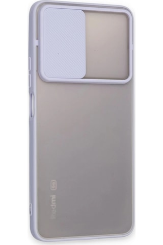 Csmtex Newface Xiaomi Redmi Note 11t Kılıf Palm Buzlu Kamera Sürgülü Silikon - Lila