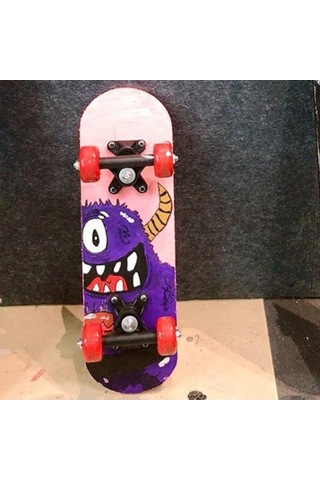 Pazly Suntek Çocuklar Için Boş Graffiti Kaykay Dıy 43x13cm Bej Ahşap Bej