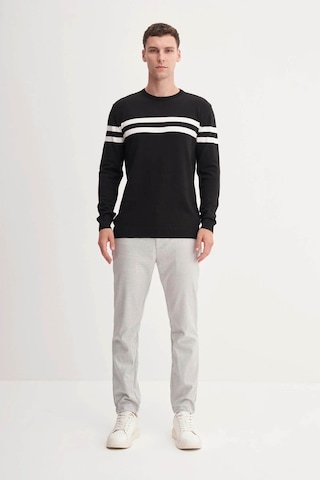 Cazador Slim Fit Viskon Kumaş Basic Siyah Erkek Kazak 33025 Siyah