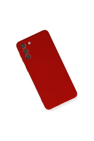 Newface - 328 - Samsung Galaxy Uyumlu S21 Plus Kılıf Nano İçi Kadife Silikon - Csmo-tex - - Kırmızı