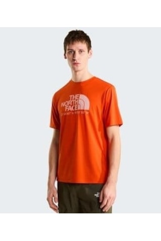 The North Face M 24/7 S/s Tee Logo Graphıc Reg Erkek T-shirt Nf0a8bejg6l1 Lava Red