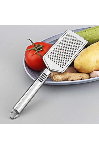 Paslanmaz Çelik Rende, Peynir Limon Sarımsak Rendesi, Çok Işlevli El Rendesi Açık Gri