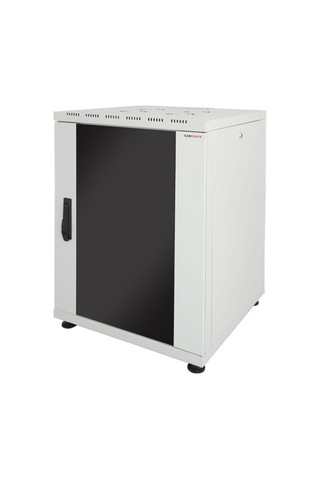 Canovate 22u 600x600mm 19'' Dikili Tip Network Rack Kabinet Gri Flatpack 2 Yıl Üretici Garantili