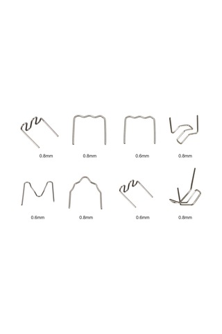 Ranyeek Araba Tamponü Plastik Kaynak Makinesi İçin 0.8mm X 100 Adet Dış Köşe Çiviği - Paslanmaz Çelik