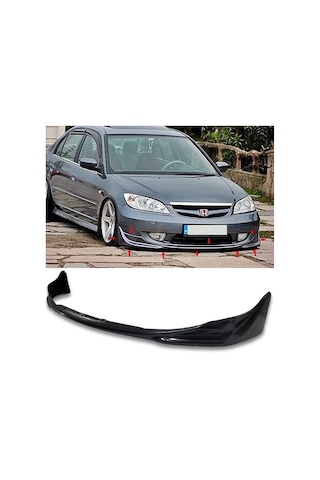 Honda Civic Vtec 2 S2000 Ön Ek Karlık Plastik Mat Siyah 2004 2005 2006 Mat Siyah Plastik Karlık+bodykit+ek