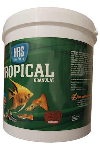 Has Tropical Gran 3kg Kova Lepistes Moli Canlı Doğuran Balık Yemi