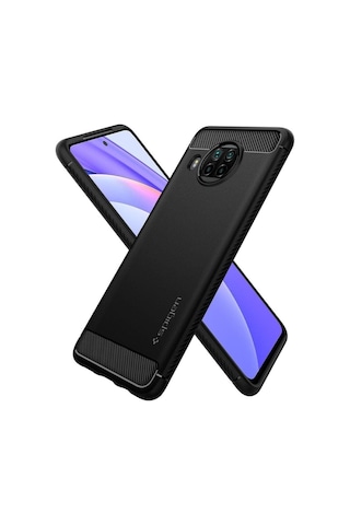 Spigen Mi 10t Lite İle Uyumlu Kılıf Rugged Armor Matte Black