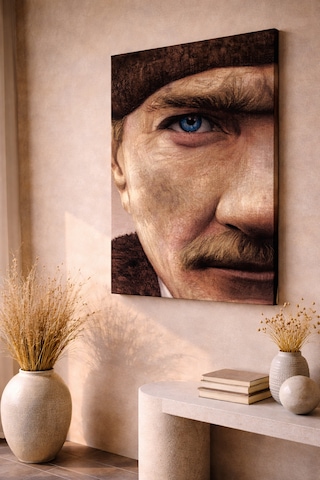 Başkomutan Mustafa Kemal Atatürk Ev Dekorasyon Kanvas Tablo Ev Hediyesi
