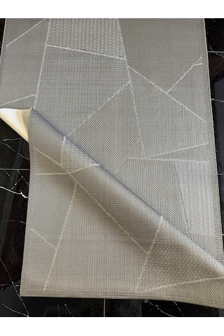 Eko Mono Mno Lux 01 Antrasit Hav Toz Vermez Kaymaz Tabanlı Şık Kilim Antrasit