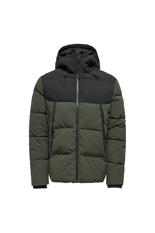 Only & Sons Onspete Puffer Jacket Otw Erkek Gri Ceket - 22034728