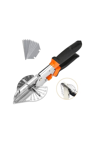 Çok Açılı Gönye Kesme Makası, Çok İşlevli Gönye Kesme Makası El Aletleri, Pah Kesmek İçin Yedek Bıçaklı 45 Derece - 135 Derece Gönye Kesme Makası Kesme Aleti Diğer