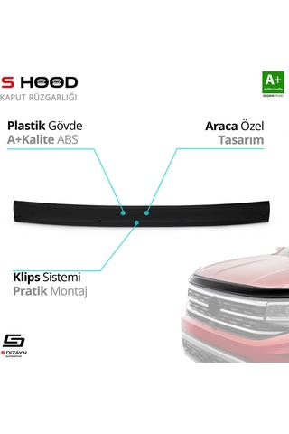 S-dizayn Iveco Daily Abs Plastik Kaput Rüzgarlığı 2006-2011 A+kalite