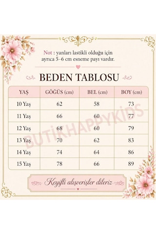 Erkut Kız Çocuk Abiye Krem Elbise Kısa Krep Elbise Omuz Detaylı Şık Abiye Elbise 10-15 Yaş